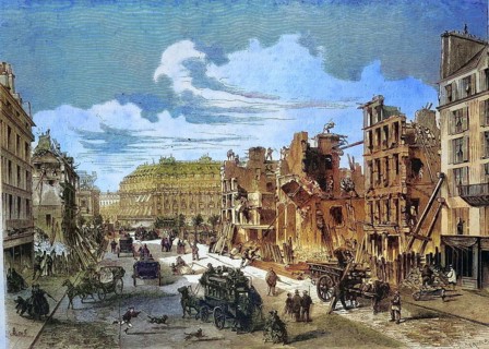Paris, 1868, Demolition of the Capuchin Convent in the Rue de la Paix, France, Historic, digitally