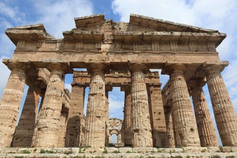 Temple of Poseidon, 2nd Temple of Hera, in Paestum, Campania, Italy, Europe