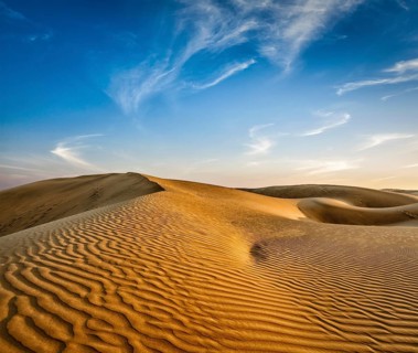Dunes of Thar Desert. Sam Sand dunes, Rajasthan, India, Asia