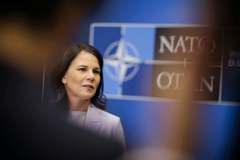 Annalena Bärbock (Alliance 90/The Greens), Federal Foreign Minister, gives a press briefing on the