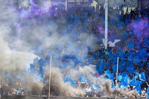 Football 3rd division, 2024/25 season, matchday 2: Waldhof Mannheim vs Viktoria Köln. Picture: