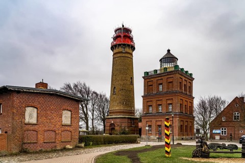 Lighthouses at Cape Arkona, Ruegen Island, Mecklenburg-Western Pomerania, Germany, Europe