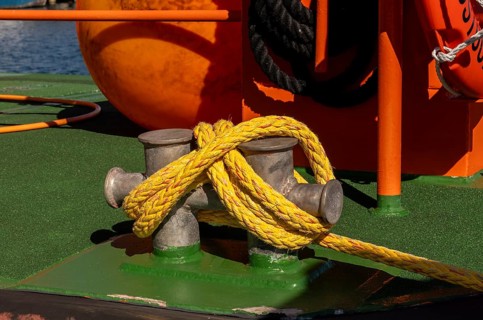 Pilot boat Jasmund in the harbour of Sassnitz, Rügen, Mecklenburg-Vorpommern, Germany, Europe