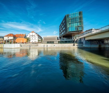 Ankerhof and Central German Multimedia Centre on the River Saale, Halle an der Saale,