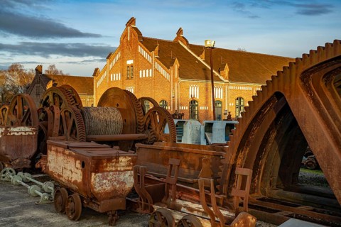 The disused coal mine and museum Zeche Zollern in Dortmund, part of the Route of Industrial