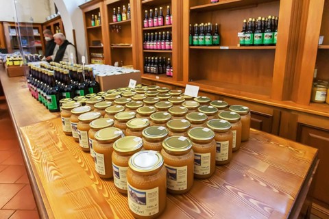 Monastery pharmacy, Certosa di Pavia monastery, Certosa di Pavia, Lombardy, Italy, Europe