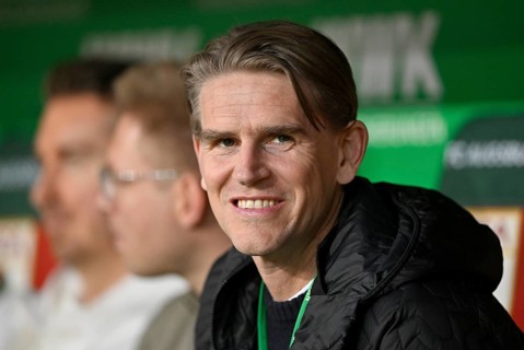 Sports Director Christoph Freund FC Bayern Munich FCB Portrait smiles WWK Arena, Augsburg, Bavaria,
