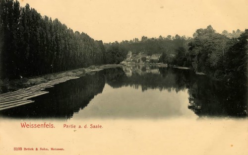 Historical postcard, picture postcard, Weißenfeld, Weissenfels an der Saale, Saxony-Anhalt,