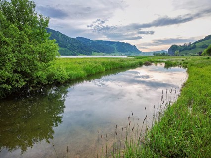Reservoir, Sihlsee, Euthal, Canton Schwyz, Switzerland, Europe