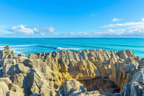 Pancake Rocks, Punakaiki, South Island, New Zealand, Oceania