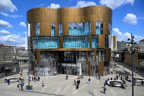 Primark building by Chapman-Taylor architects, Döppersberg district, Wuppertal, Bergisches Land,