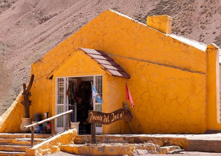 Souvenir Artisan Shop near Puente Del Inca Bridge in Mendoza Andes Tour to Aconcagua Alta Montana
