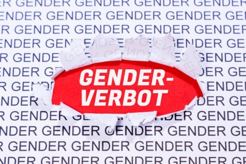 Gender ban Gender ban Gender-appropriate language Communication Concept in