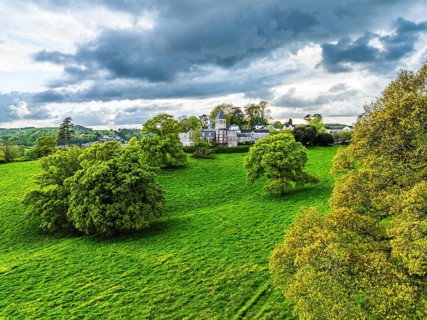 The Priory from a drone, Abbotskerswell Priory, Retirement Village, Abbotskerswell, Newton Abbot,