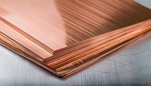 Metal, copper, sheet copper for further processing