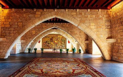 Interior design, Royal Palace Alumdaina, Palma de Majorca, Spain, Europe
