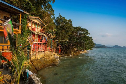 White Sand Beach, sunset, Ko Chang, Koh Chang, Mu Ko Chang National Park, Trat, Thailand, Asia