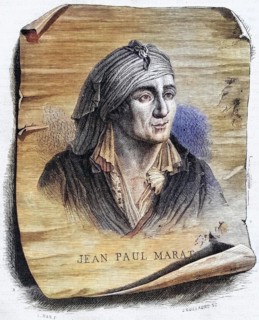 Jean-Paul Marat, 1743-1793, French politician, doctor and journalist, Historical, digitally