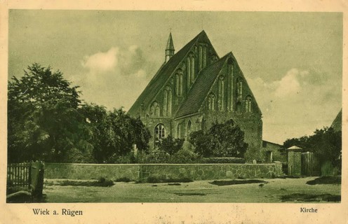 Historical postcard, picture postcard, Wiek auf Rügen, Mecklenburg-Vorpommern, Germany, digitally