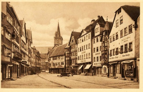 Historical postcard, picture postcard, Wertheim, Baden-Württemberg, Germany, digitally enhanced
