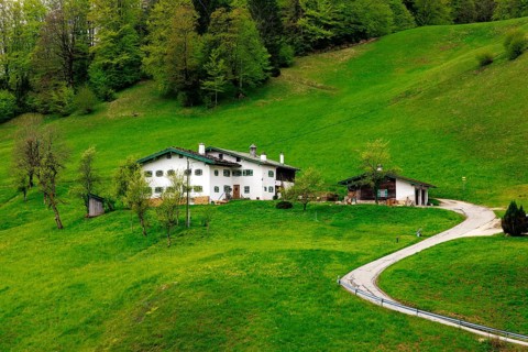 Old farmhouse in Maria Gern, Berchtesgaden, Berchtesgadener Land, Upper Bavaria, Bavaria, Germany,