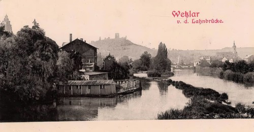 Historical postcard, picture postcard, Wetzlar an der Lahn, Hesse, Germany, digitally enhanced