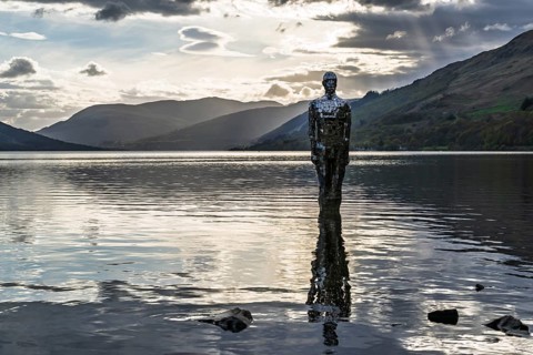 The Mirror Man, Loch Earn, St Fillans, Perth and Kinross, Scotland, United Kingdom, Europe