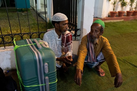 Hajj pilgrims arrives at Hajj Musafir Khana to collect Visa before leaving to the airport, in