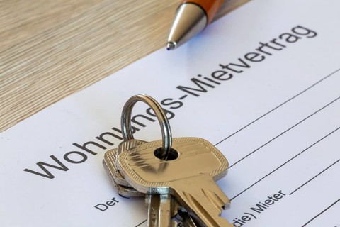 Close-up of a symbolic tenancy agreement
