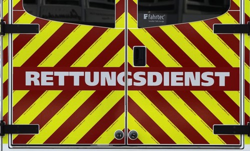 Presentation of new design, design language of the Stuttgart fire brigade, professional fire