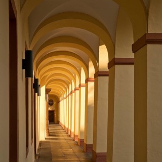 Lower Castle, arcade in the main building, Siegen, North Rhine-Westphalia, Germany, Europe