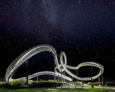 Tiger and Turtle Night Starry sky Duisburg Germany