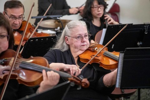 Livonia, Michigan - The Livonia Symphony Ensemble played a free concert at Laurel Park Place, a