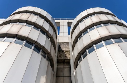 Detail photo ICC, vacant International Congress Centre in Berlin Charlottenburg, Germany, Europe