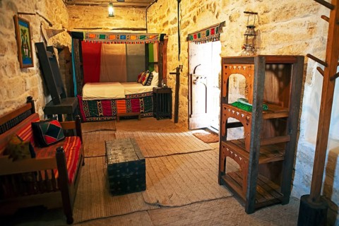 Koofan Heritage Logde in a 150-year-old Omani stone house, Taqah, Dhofar Province, Oman, Asia
