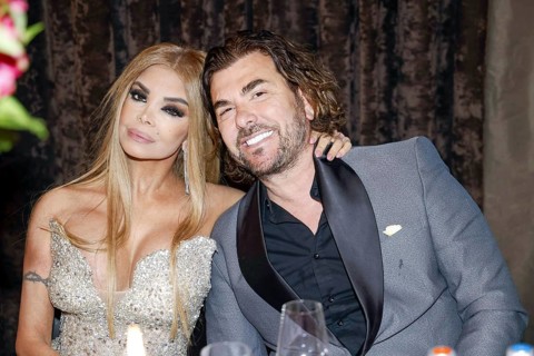 Kader Loth and Ismet Atli with Harald Glööckler Star designer invites prominent guests to an