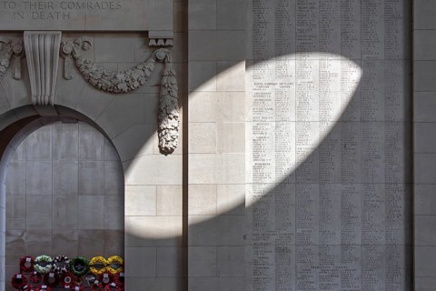 Menin Gate, Menenpoort, WW1 memorial for the missing soldiers of Commonwealth nations who died in