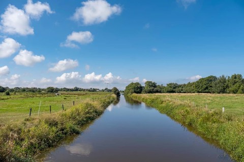 River Godel, Föhr, North Frisia, Schleswig-Holstein, Germany, Europe