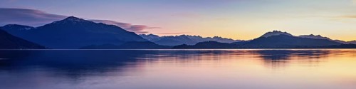 Sunset at Lake Zug, Rigi and Pilatus in the background, Cham, Canton Zug, Switzerland, Europe
