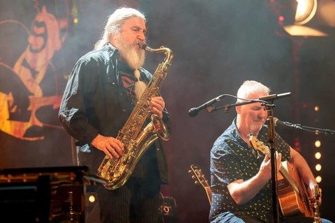 Otto Staniloi, saxophonist of the Spider Murphy Gang live on The Acoustic Tour Unplugged at