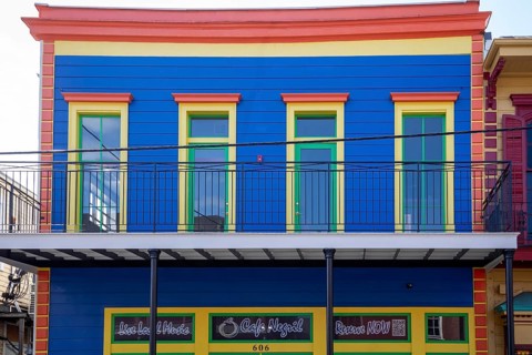 New Orleans, Louisiana - New Orleans architecture often features bright colors