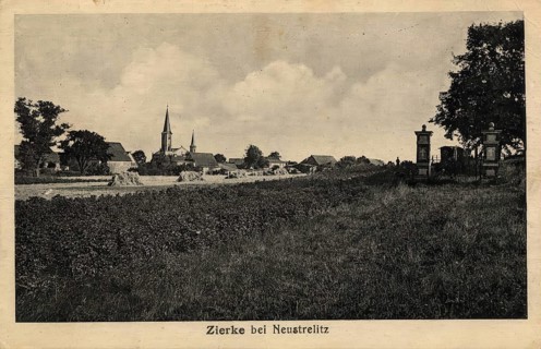 Historical postcard, picture postcard, Zierke near Neustrelitz, Mecklenburg-Vorpommern, Germany,