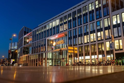 Corporate headquarters of the travel portal HRS, at Cologne Central Station, Breslauer Platz,