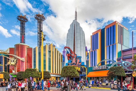 Marvel Super Hero Island at Universal Studios Islands of Adventure in Orlando, Florida, U