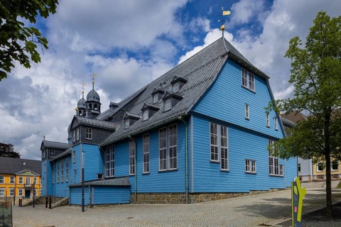 The Protestant-Lutheran Marktkirche zum Heiligen Geist is the historic main church in the Clausthal