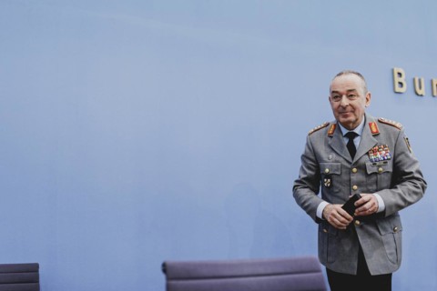 General Carsten Breuer, Inspector General of the Bundeswehr, at a federal press conference on the