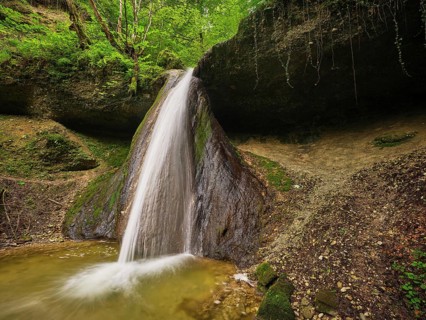 Schwarzenbach Waterfall, Baar, Canton Zug, Switzerland, Europe