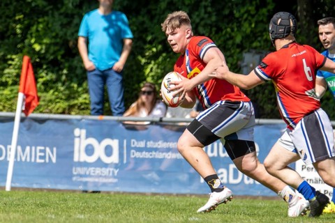 Heidelberg, 25.05.2024, Rugby 1st Bundesliga, Season 2023/24, Quarter-final: SC Neuenheim against