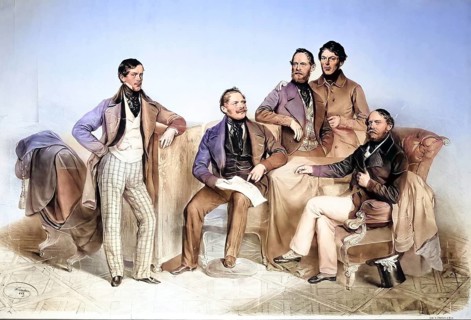 Brüder Klein von Wisenberg, Wiesenberg, c. 1830, Business family from Austria, Historical,
