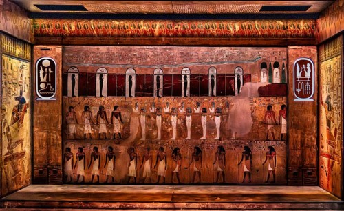 Reproduction of the tomb of Ramses II's father, Seti I, from the exhibition: Ramses the Great and